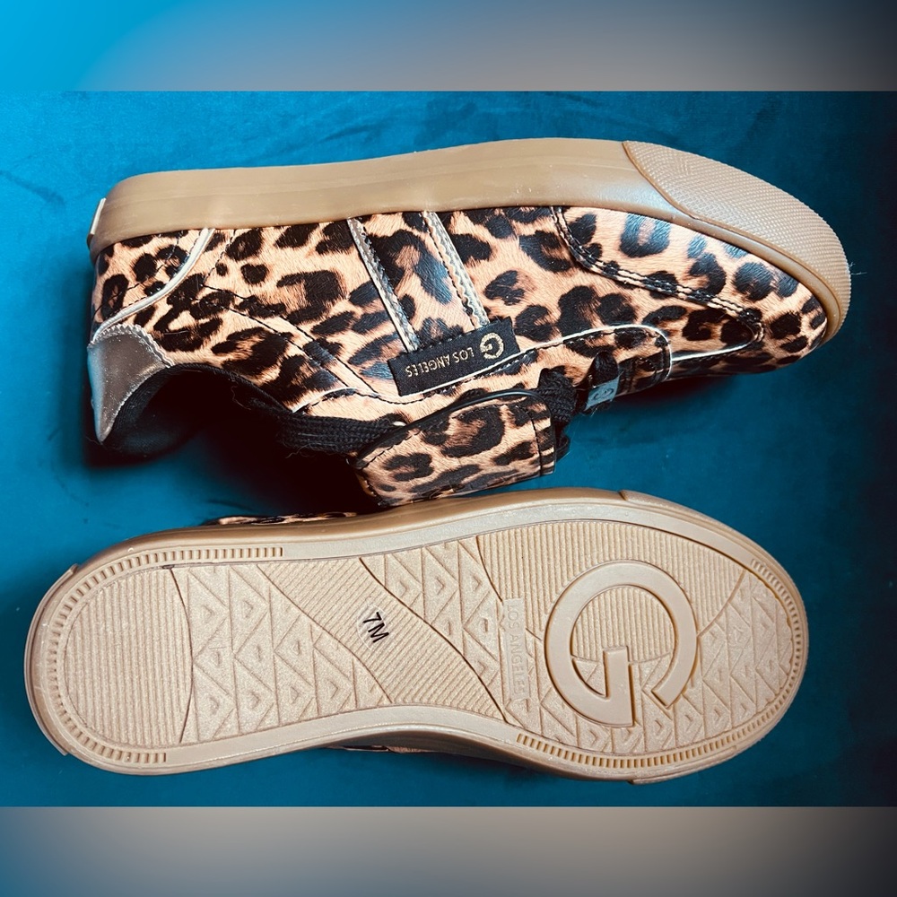 Guess GBG Los Angeles Leopard Cheetah Print Women’s Sneakers Shoes Size 7 NEW